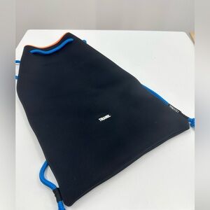 Triangl Neoprene Drawstring Bag Beach Bag Swim Black Orange Blue